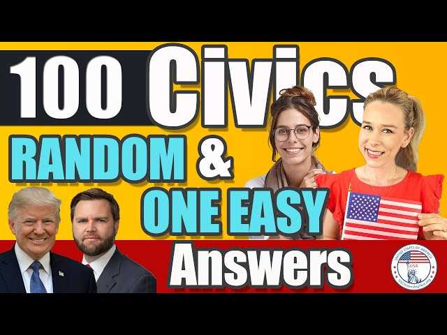 100 question naturalization test questions and answers
