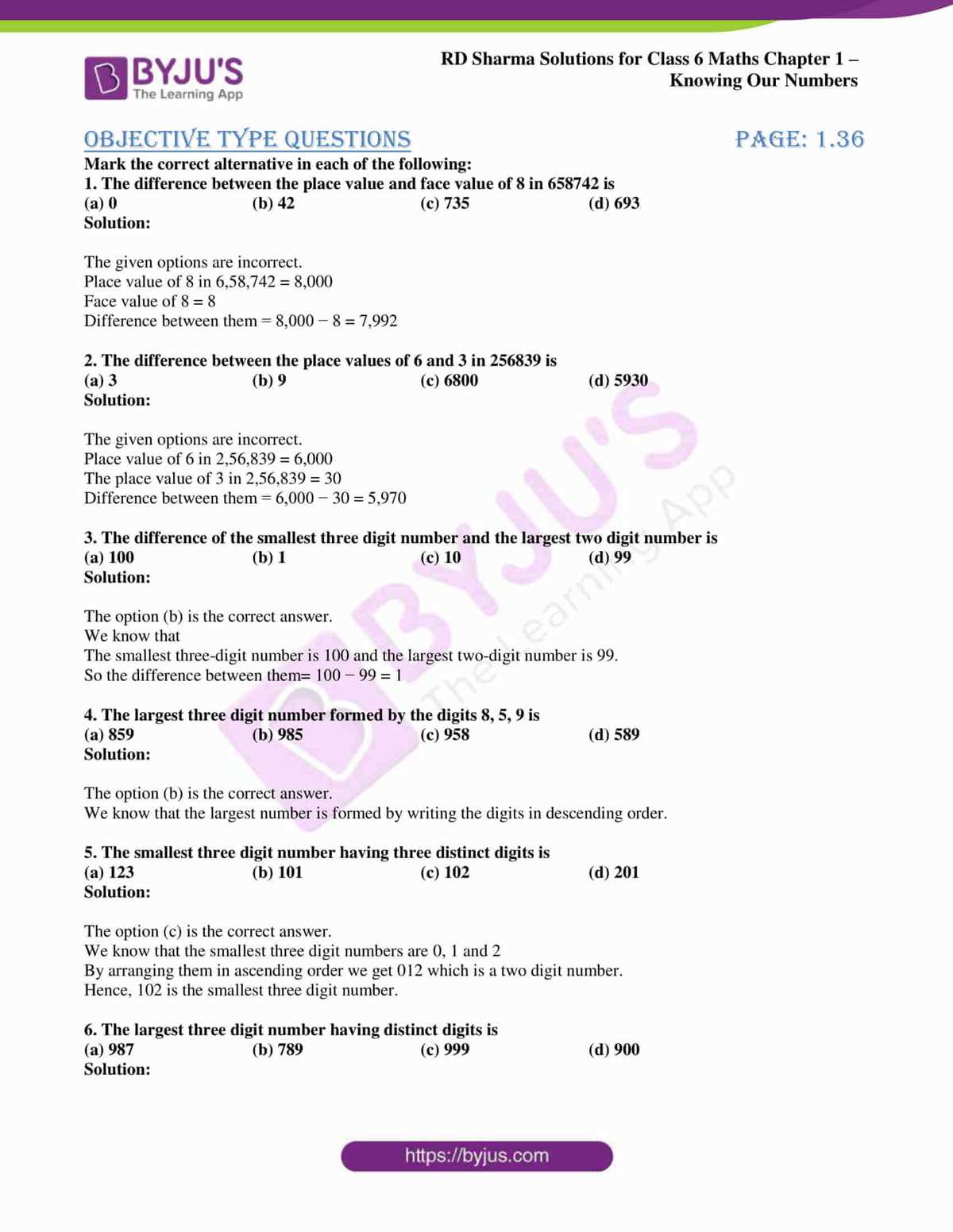 101 math questions test answers