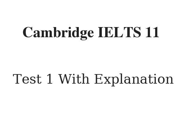 101 reading test 1 answers