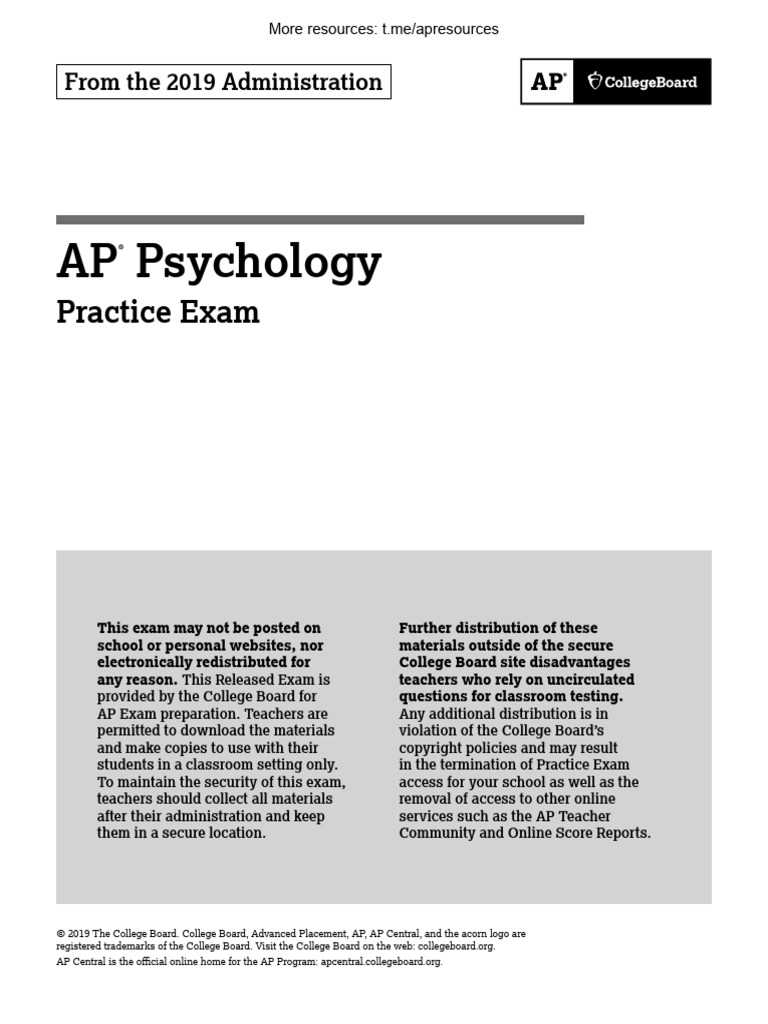 2026 international practice exam mcq ap psychology answers