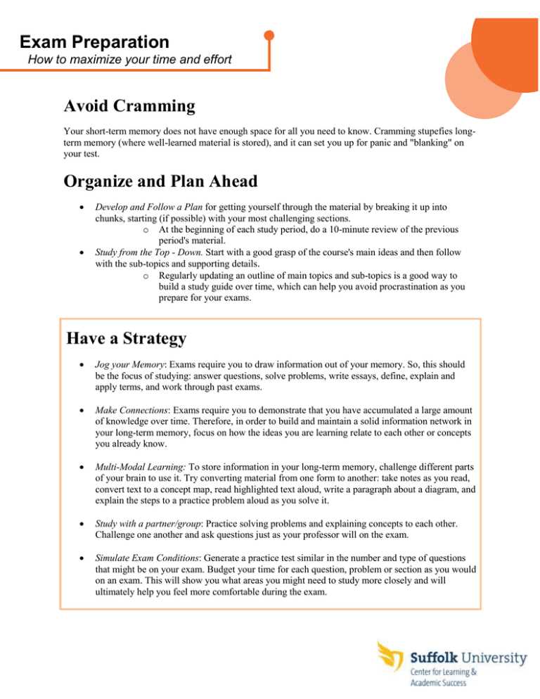 5 ways to control your time exam answers