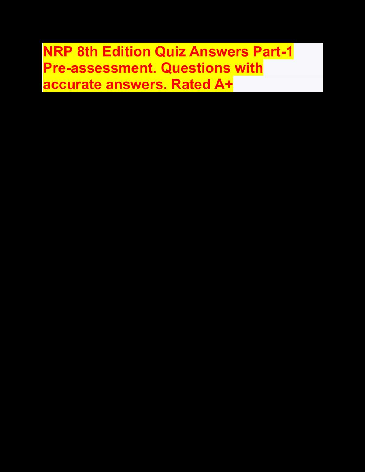 7th edition nrp test answers
