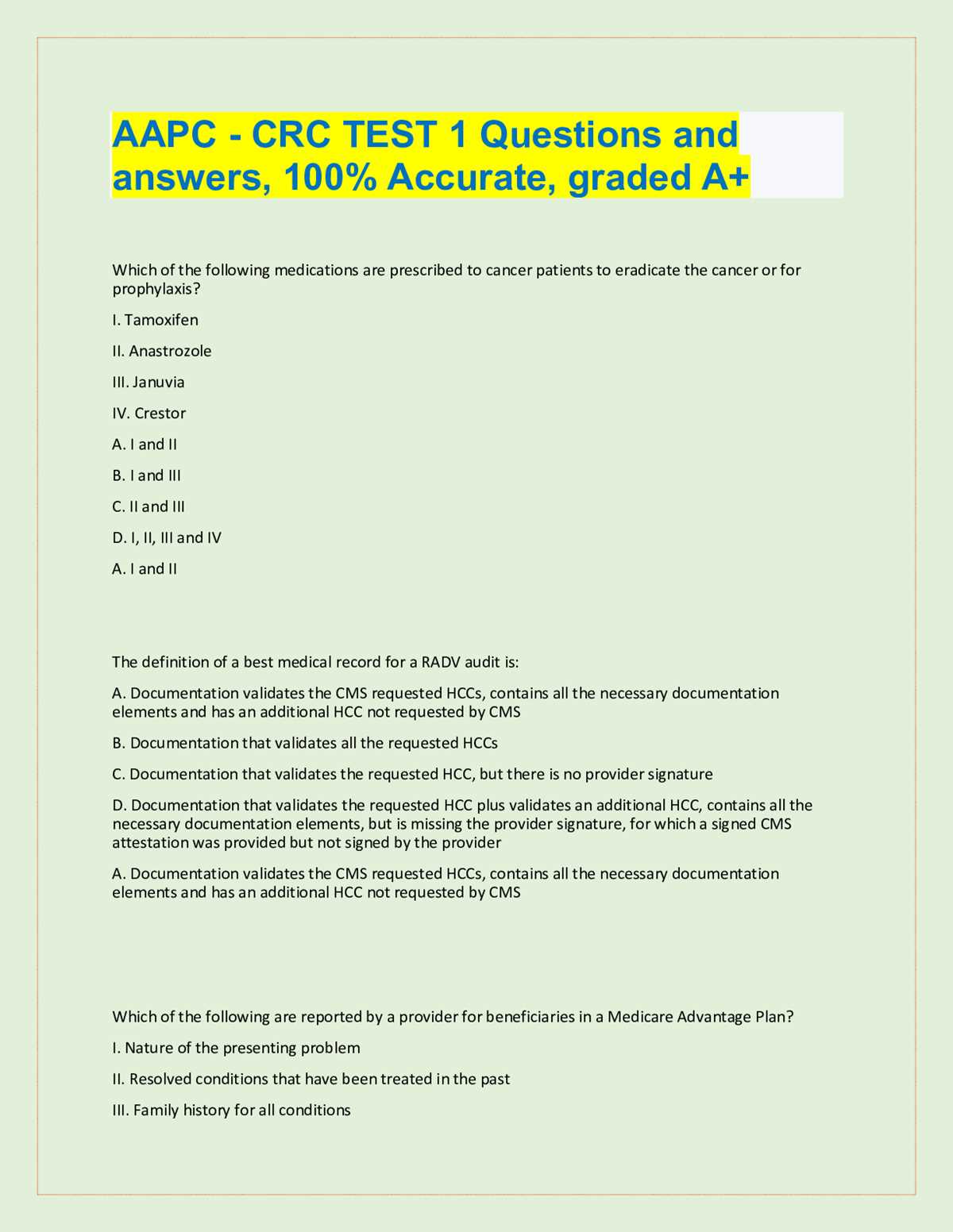 aapc chapter 19 review exam answers