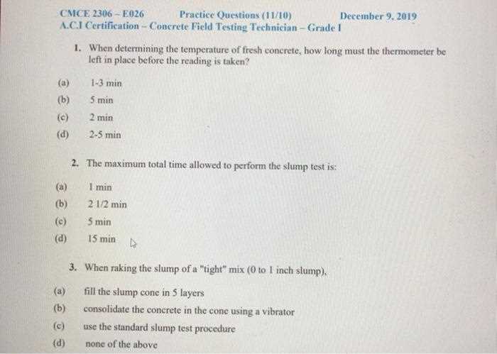 aci practice test with answers