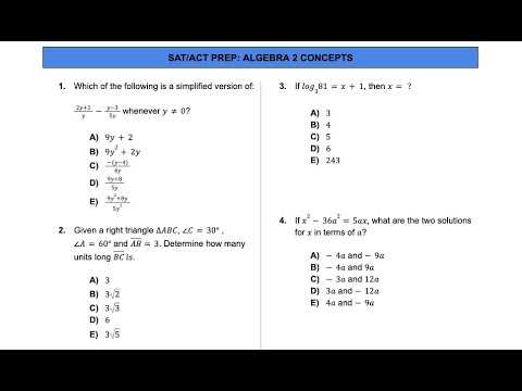 act mathematics practice test 2 answers