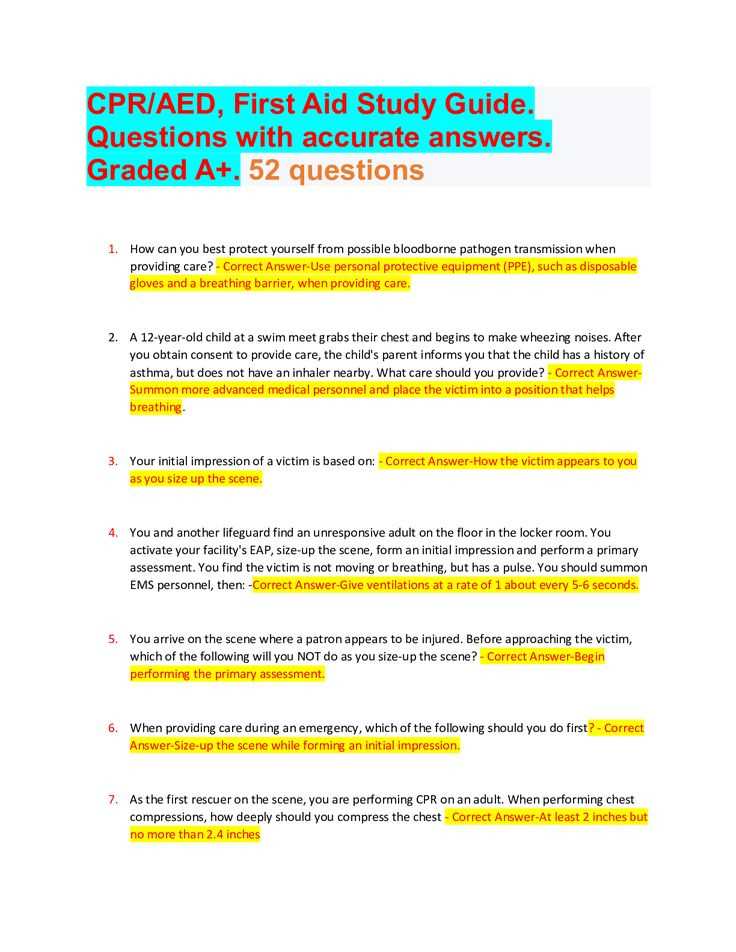 aed test questions and answers
