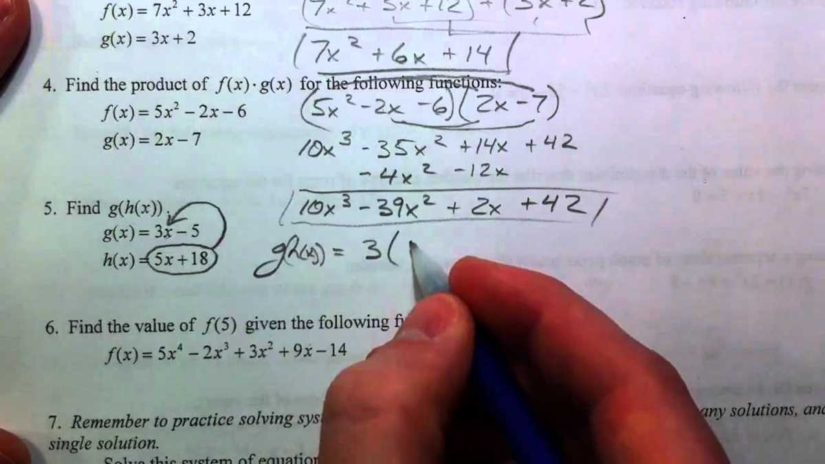 algebra 1 final exam answer key