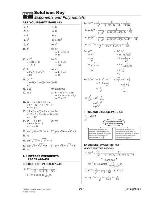 algebra 1 module 3 test answers