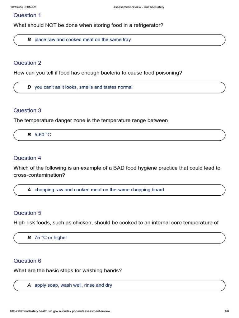 always food safe allergen test answers