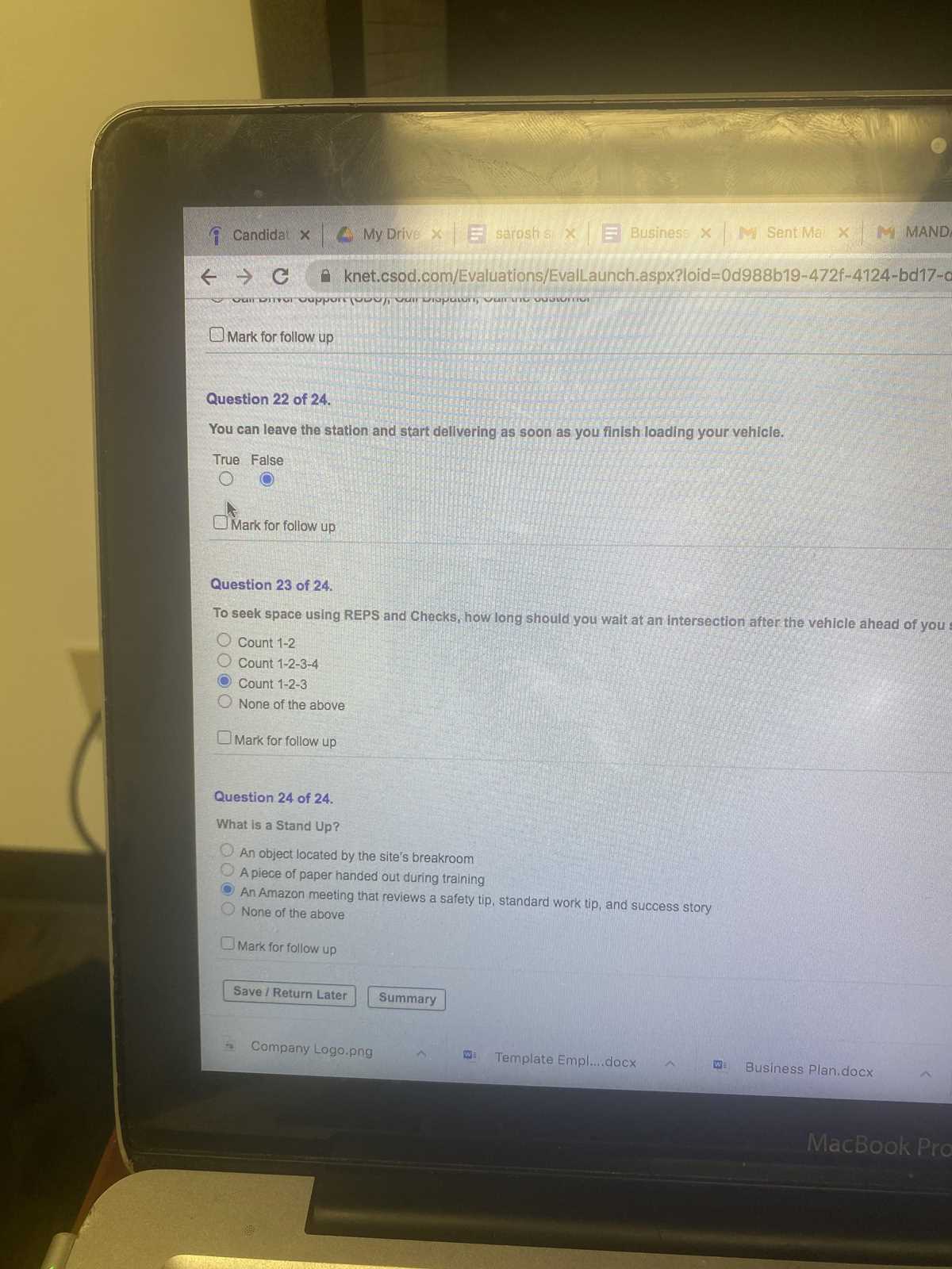 amazon day 1 final exam answers