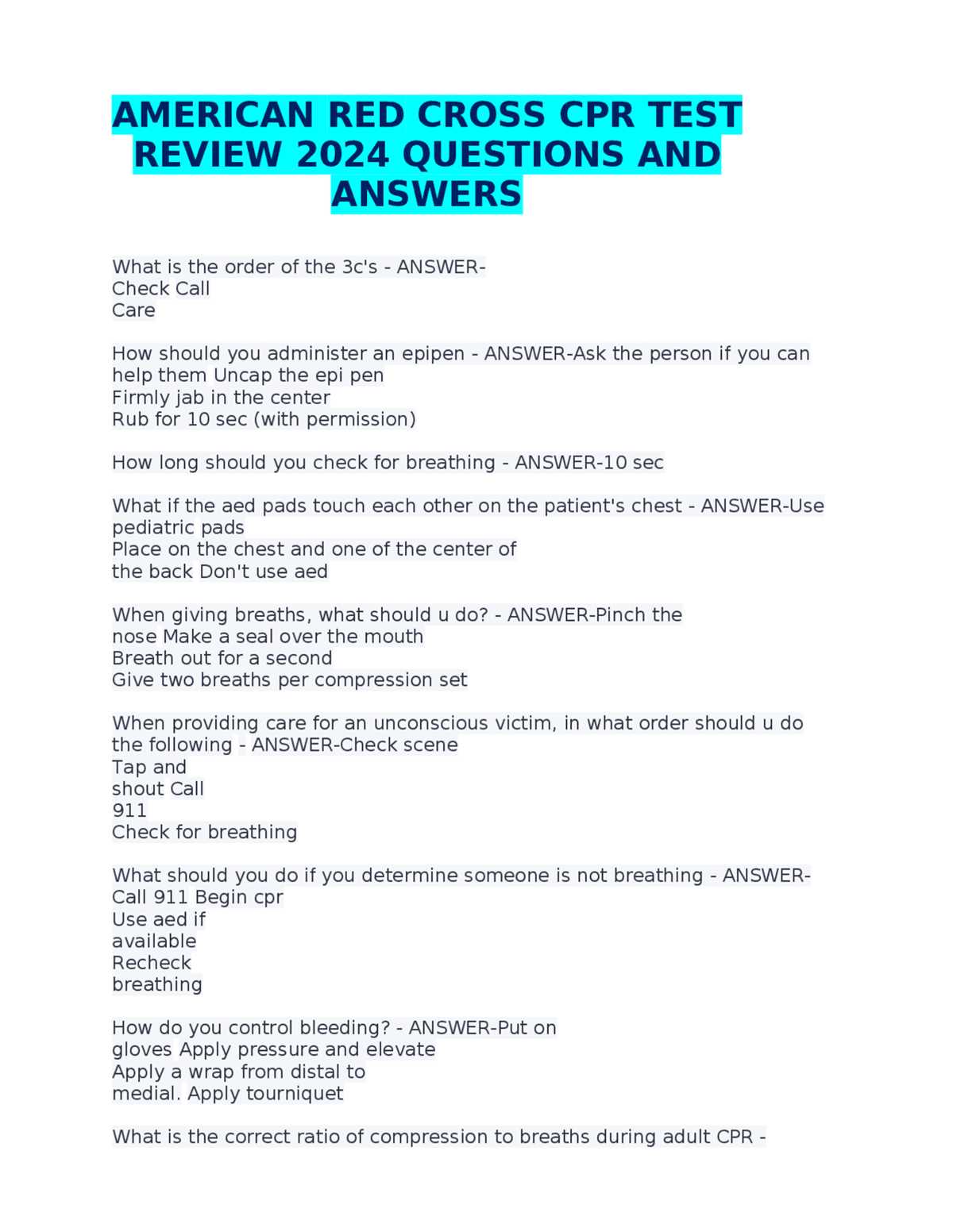 american red cross exam a answers american red cross exam a answers