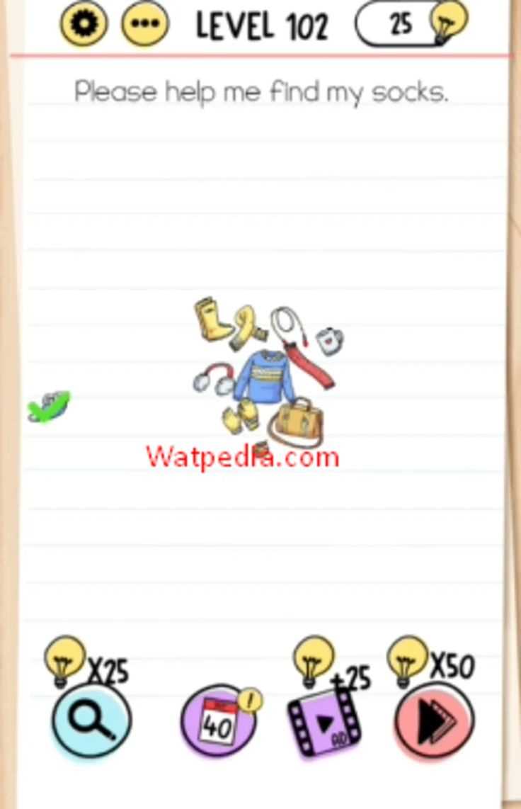 answer to level 102 on brain test