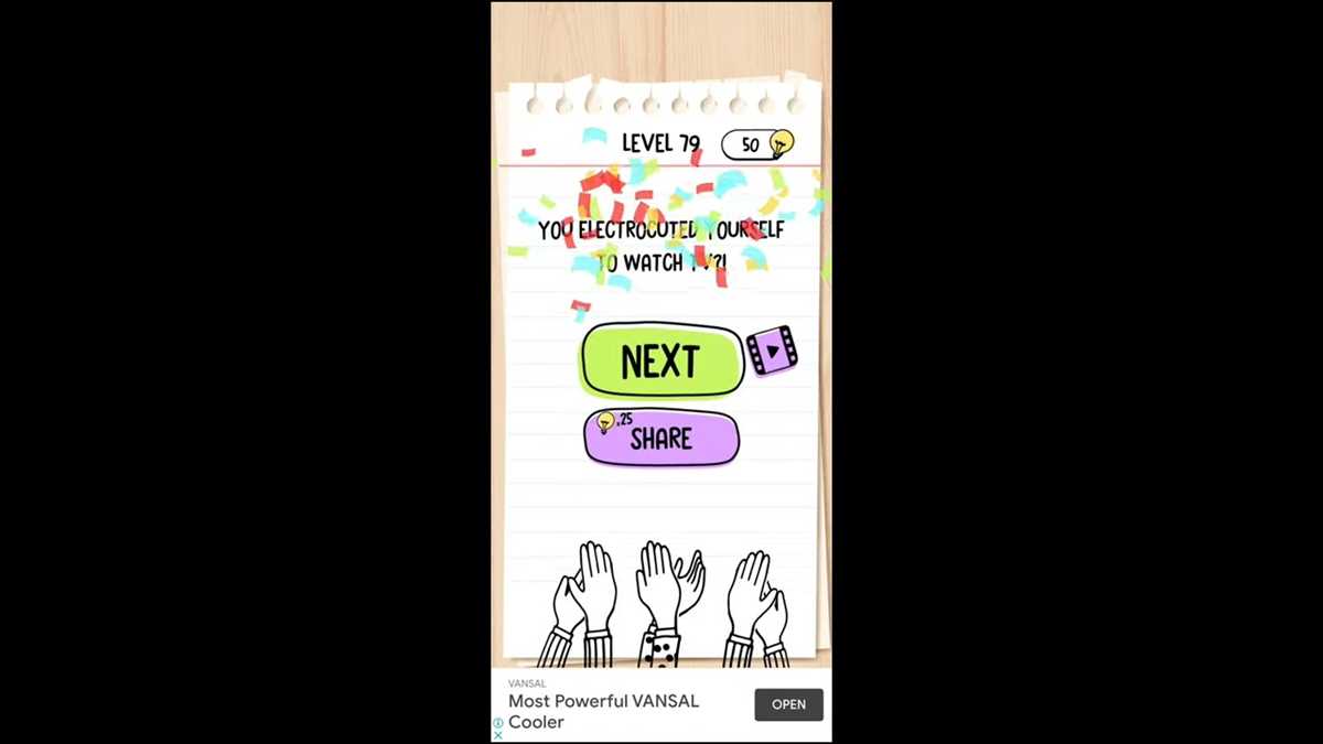 answer to level 79 on brain test