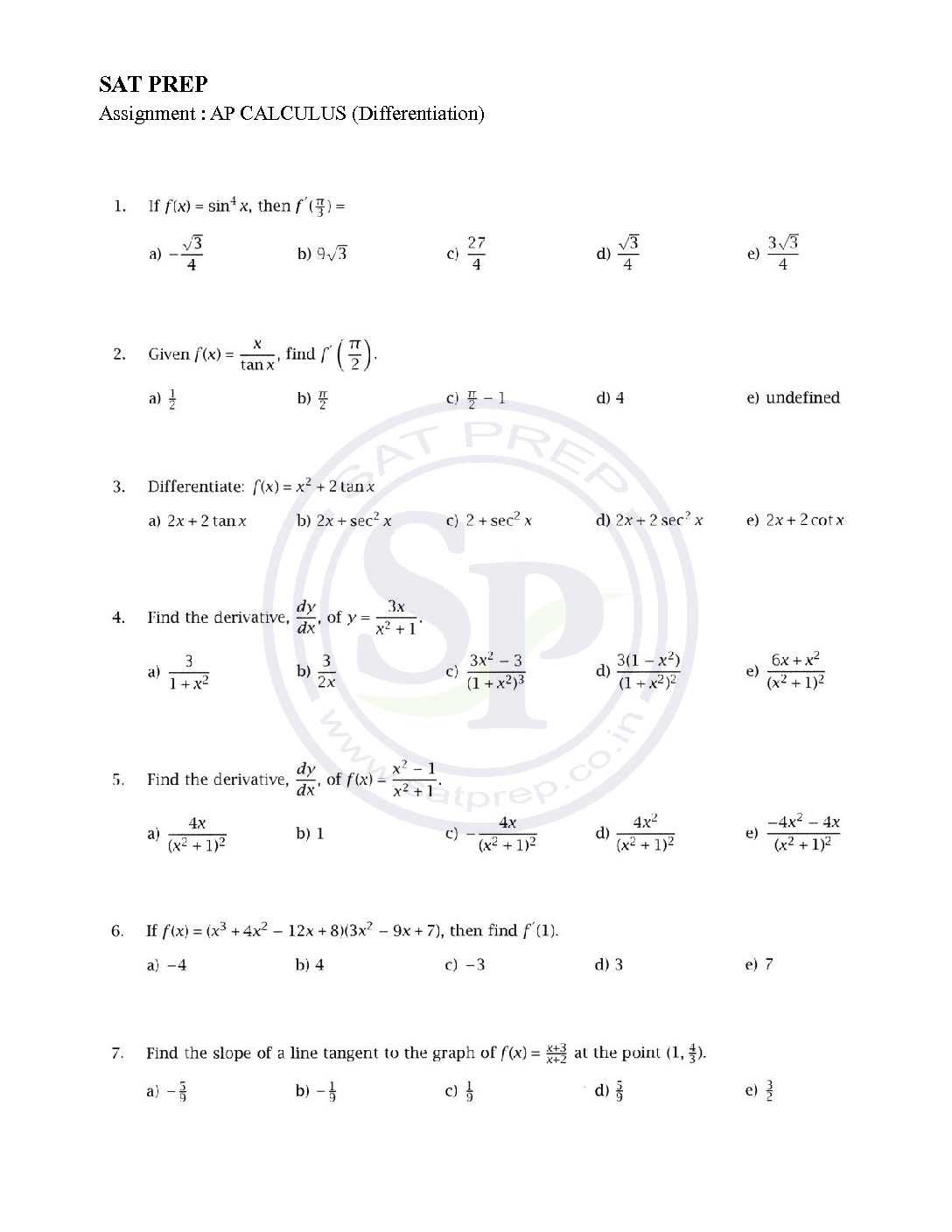 ap calculus ab practice test 2 answers