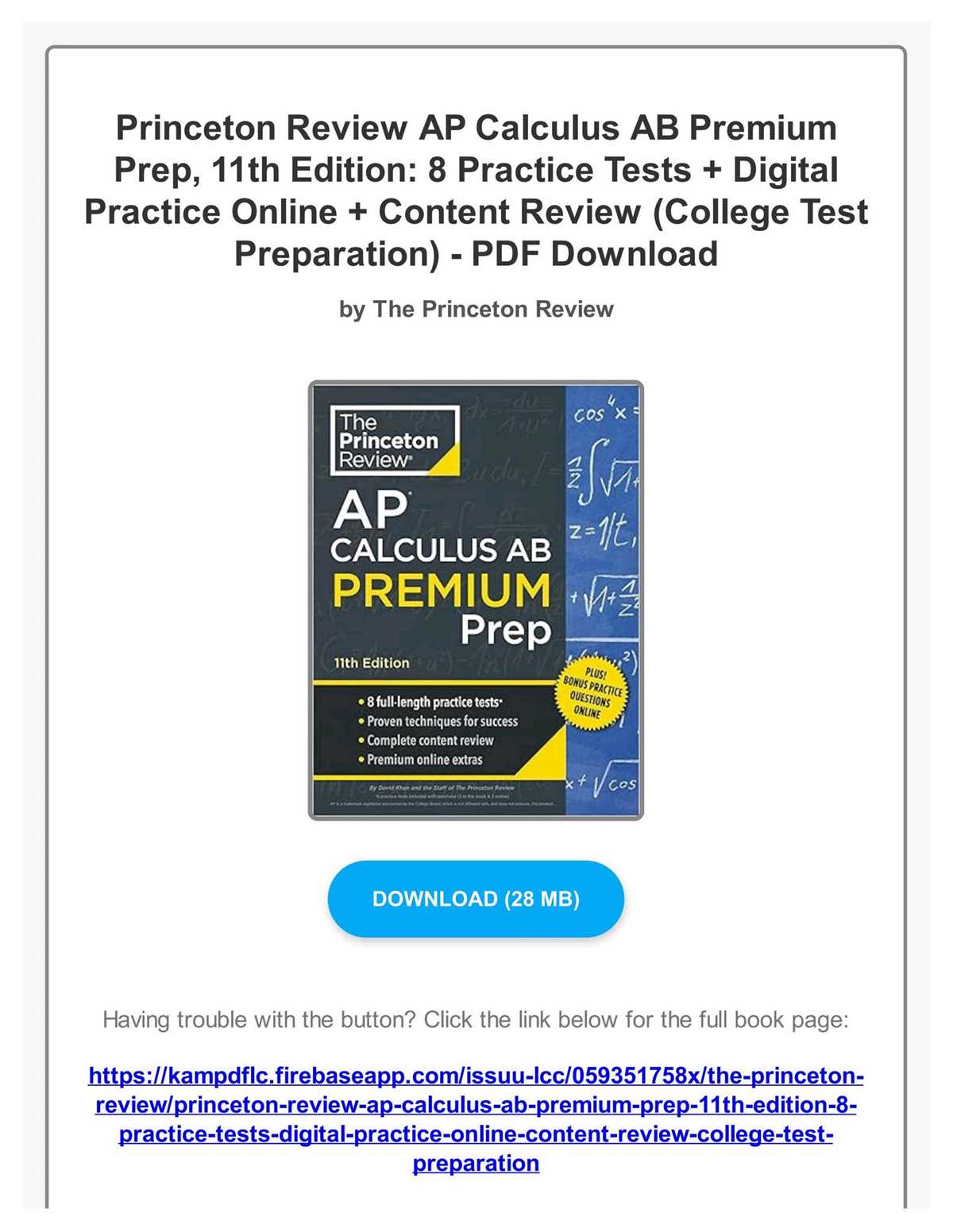 ap calculus ab semester exam review answers