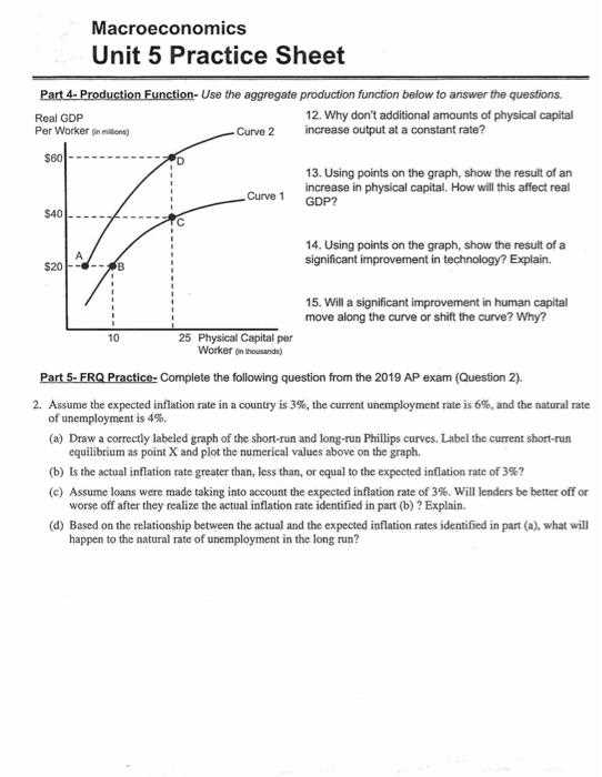ap macroeconomics practice test with answers