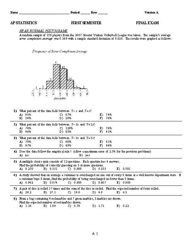 ap stats test 6c answers