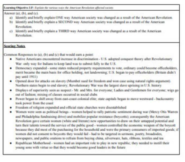 apush period 3 test answers
