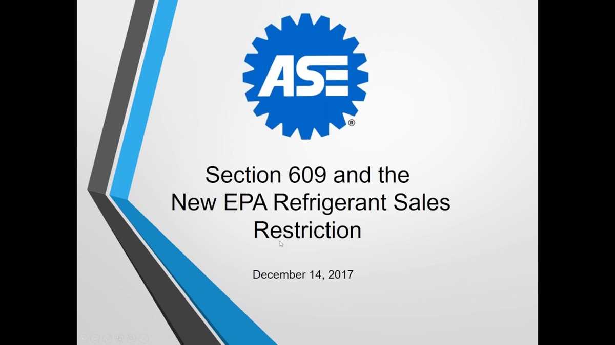 ase 609 certification test answers