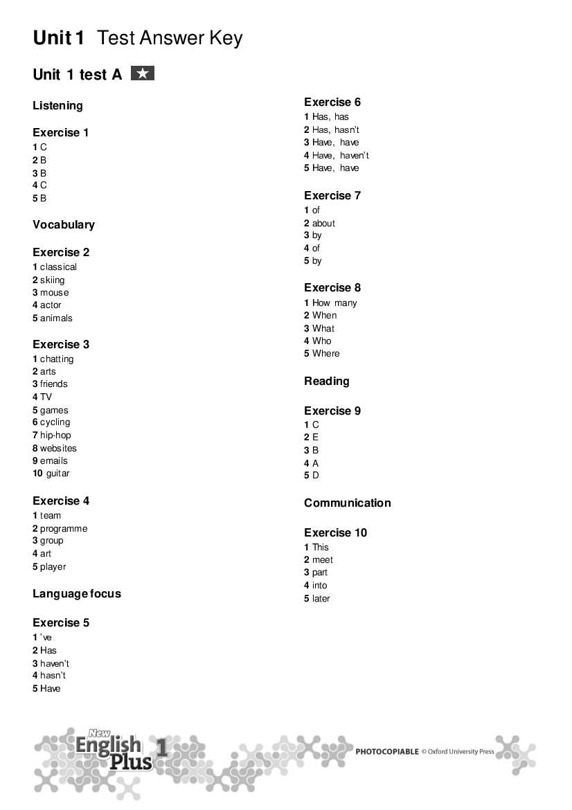 basic plus test answers