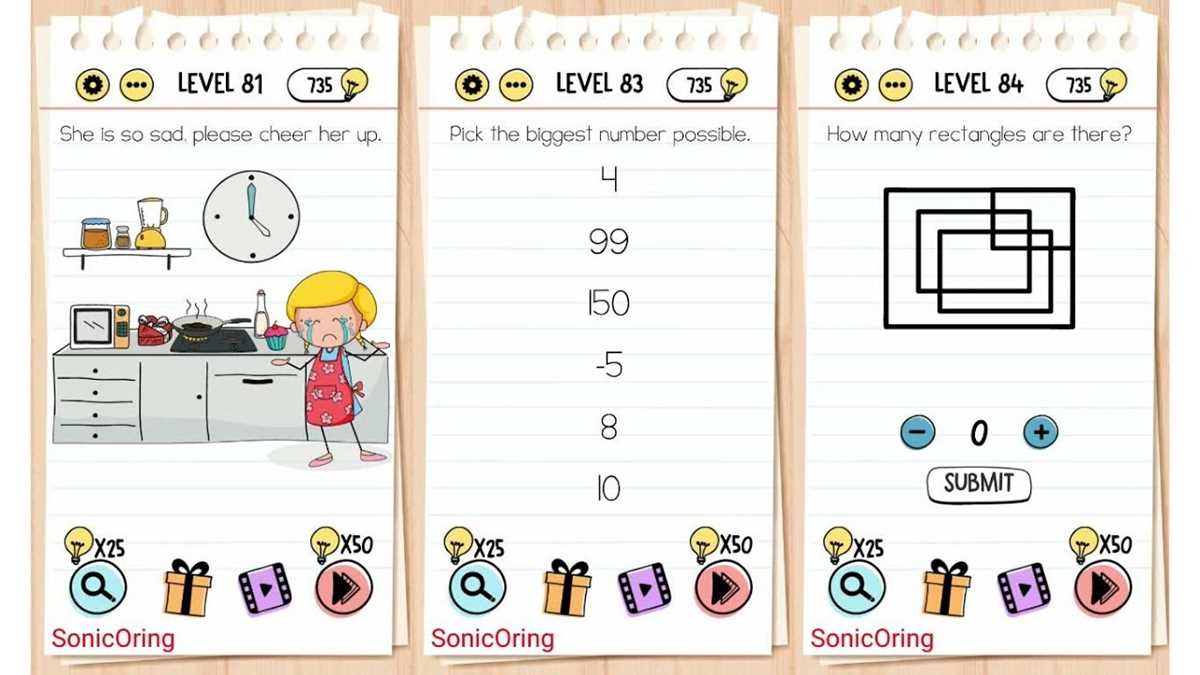 brain test level 72 answer