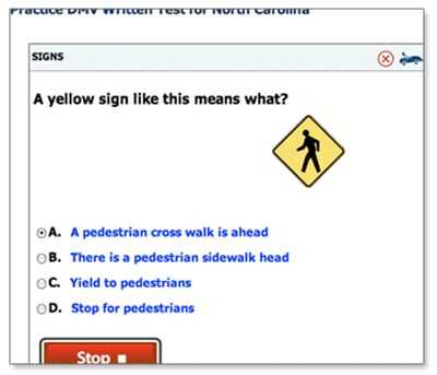 california dmv drivers test answers