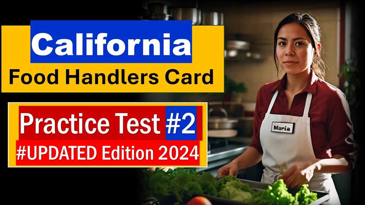 california food handlers card test answers