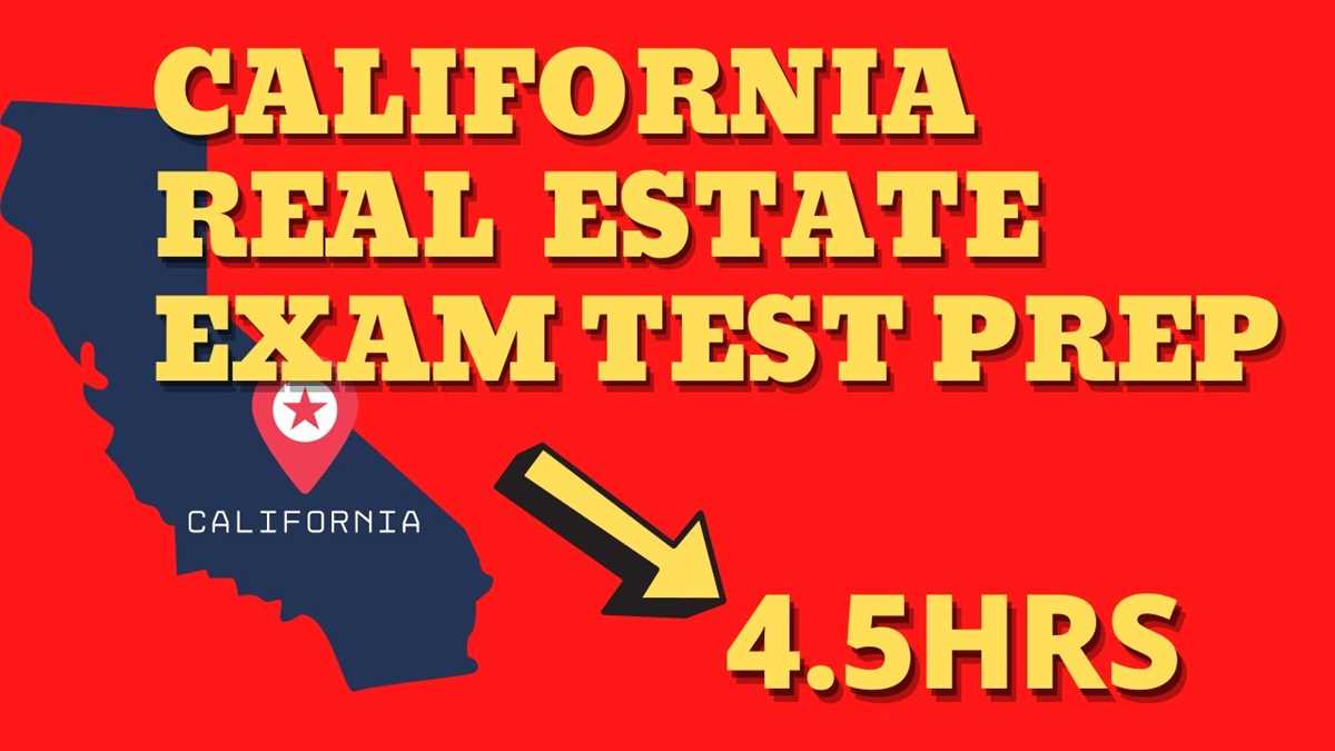 california real estate principles final exam questions and answers