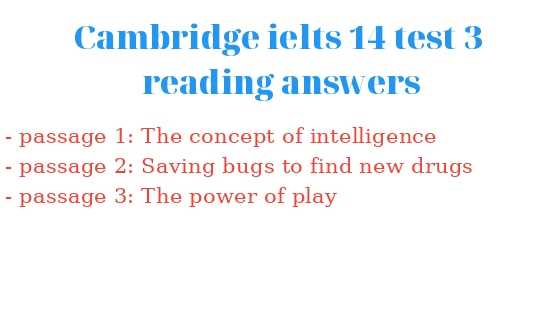 cambridge book 1 test 3 reading answers
