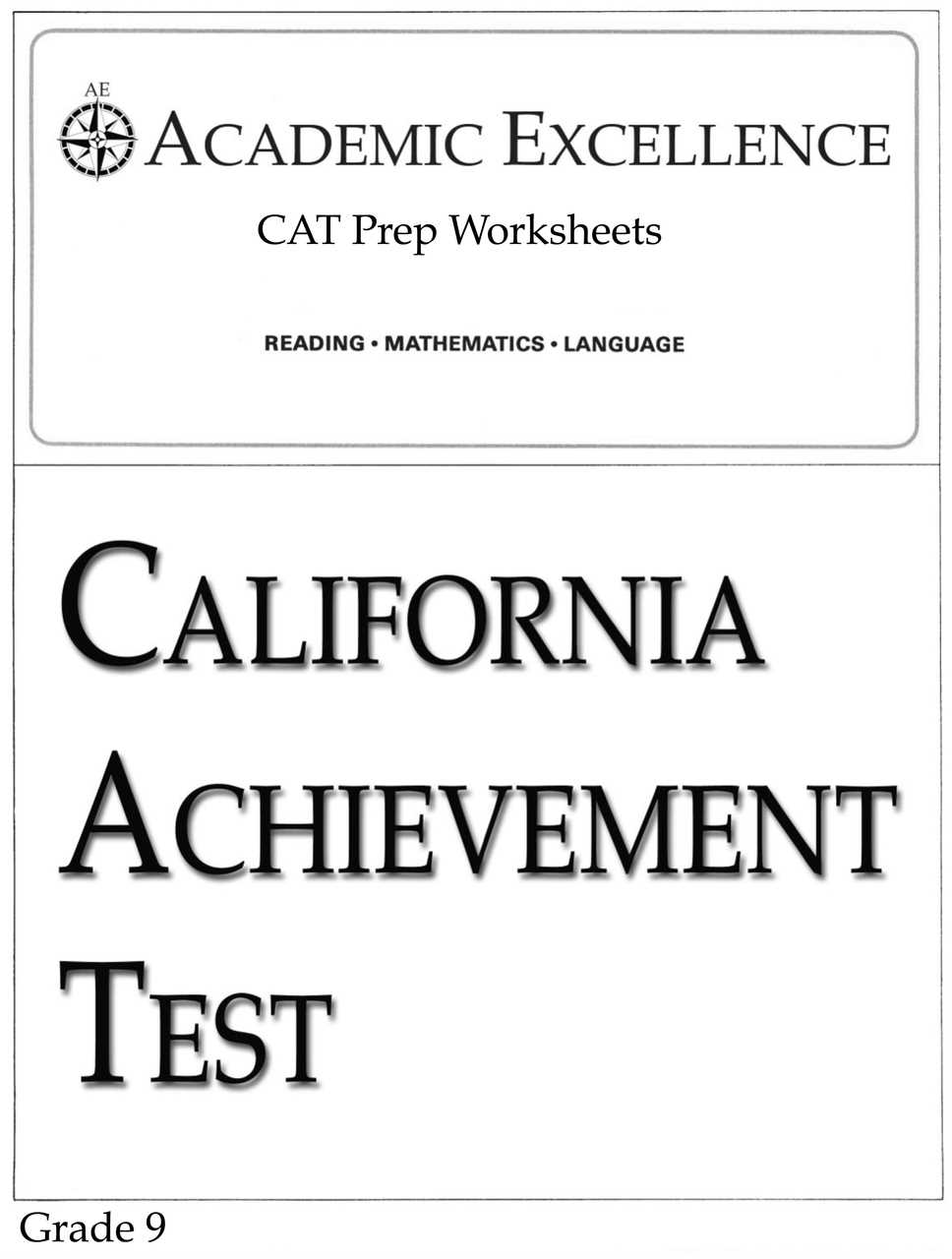 cat test answer sheet