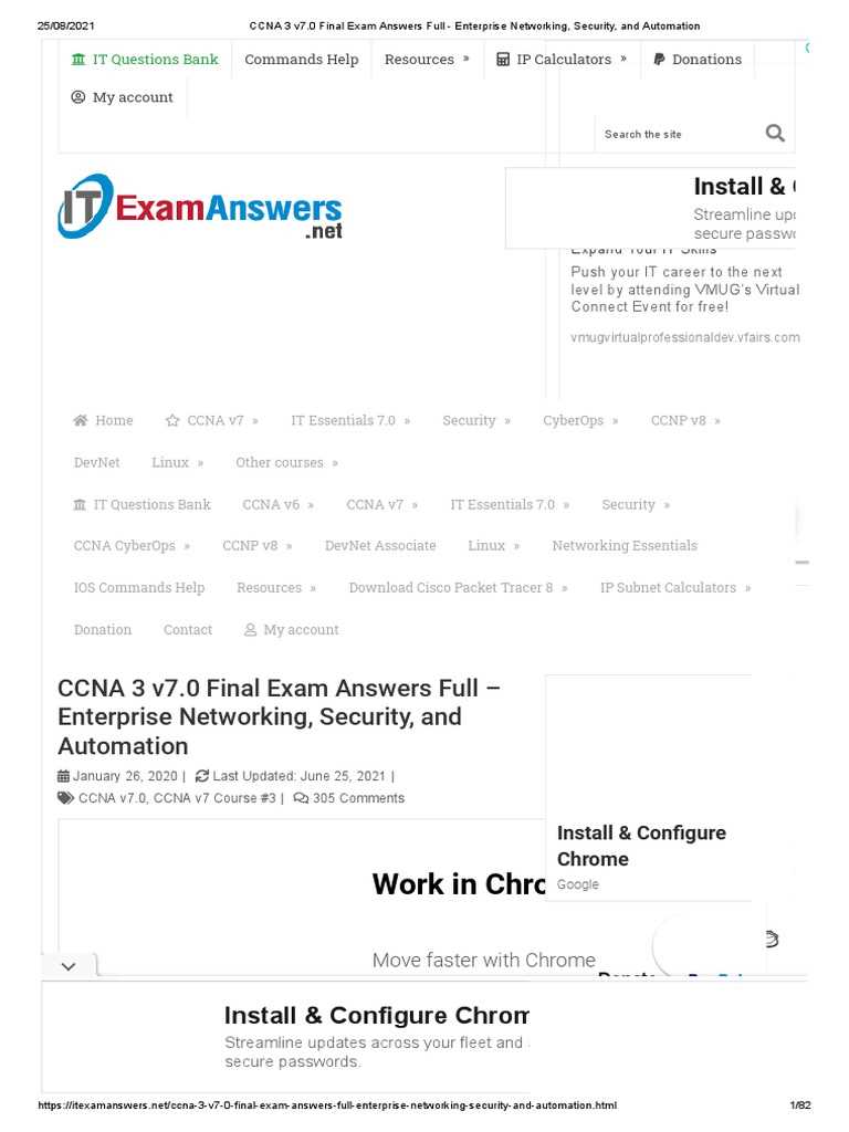 ccna 3 practice final exam answers