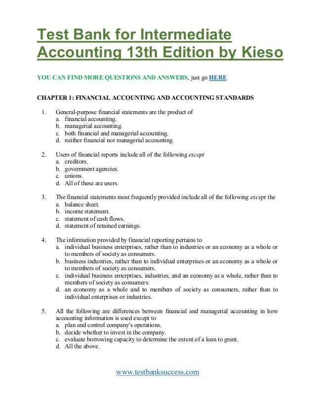 chapter 15 accounting test answers