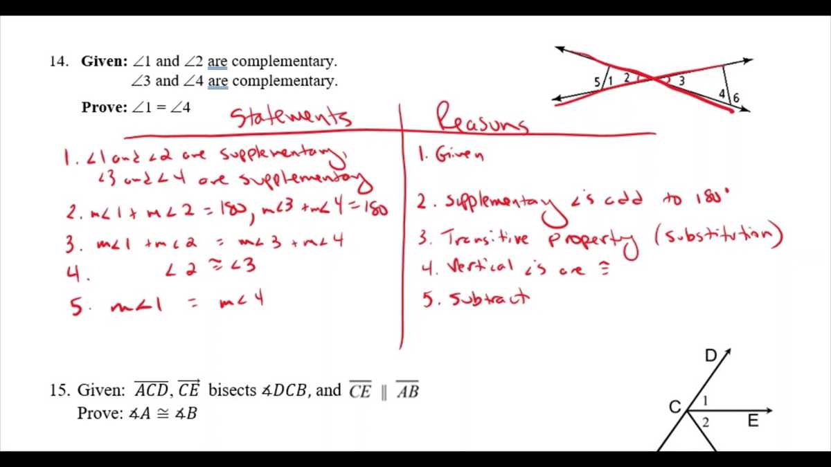 chapter 2 chapter test geometry answers