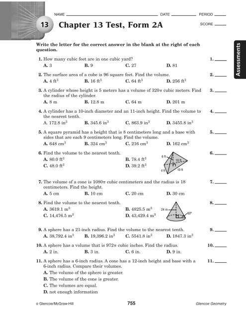 chapter 5 test form a answers