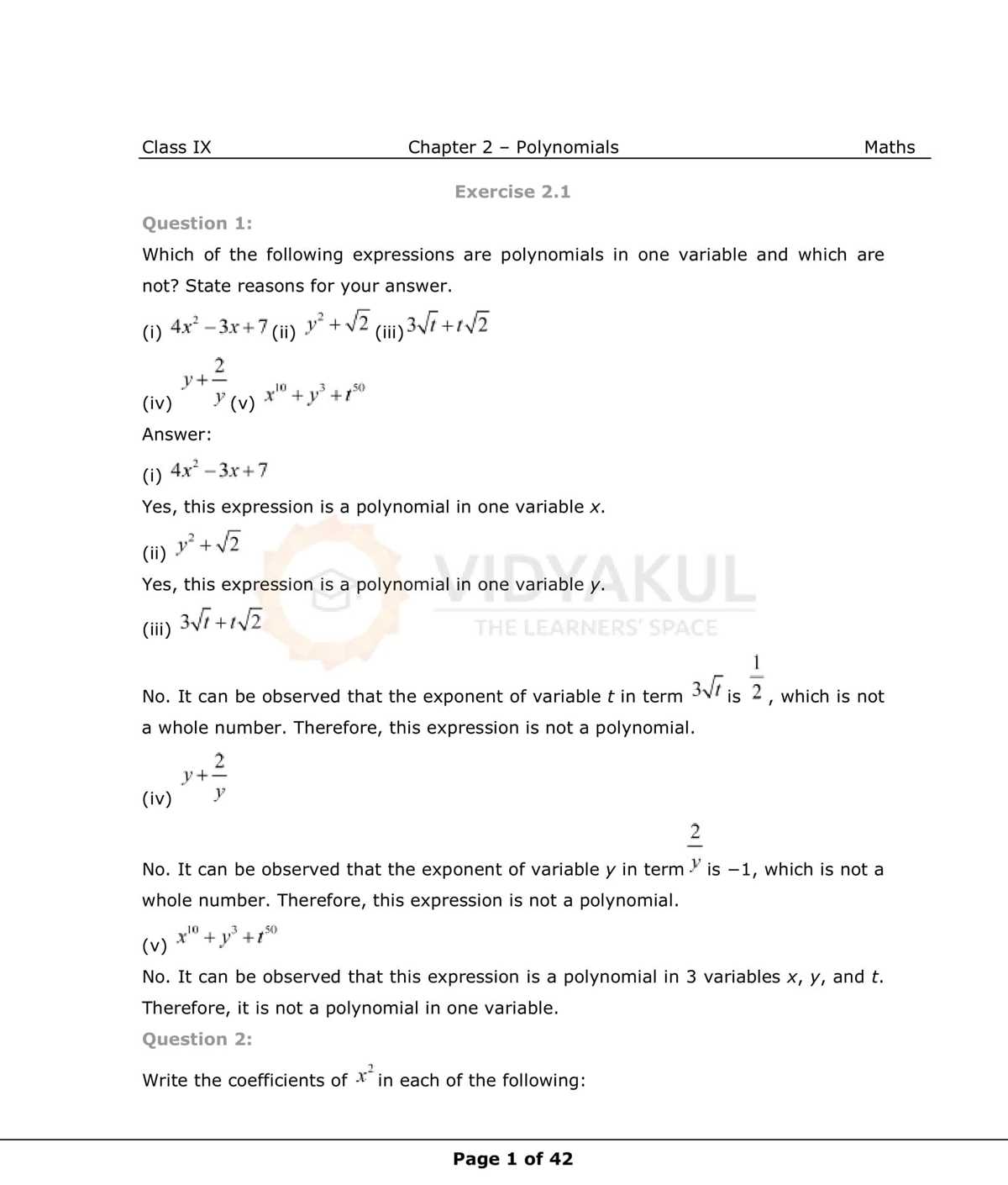 chapter 6 exponents and polynomials chapter test form a answers