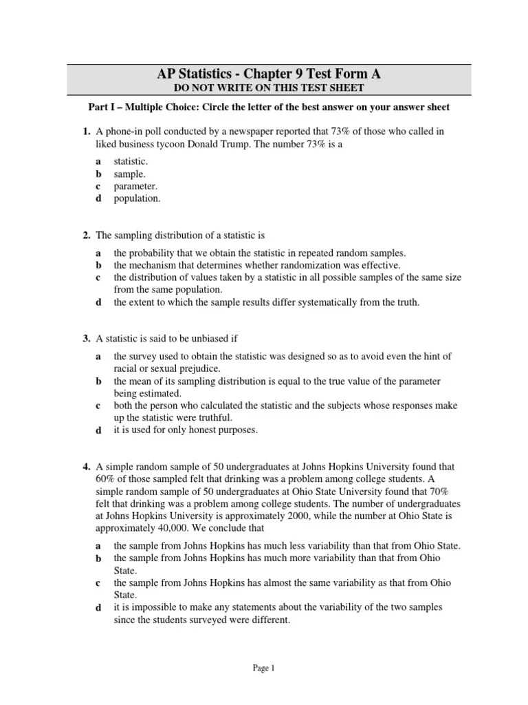 chapter 9 test form a the presidency answer key network