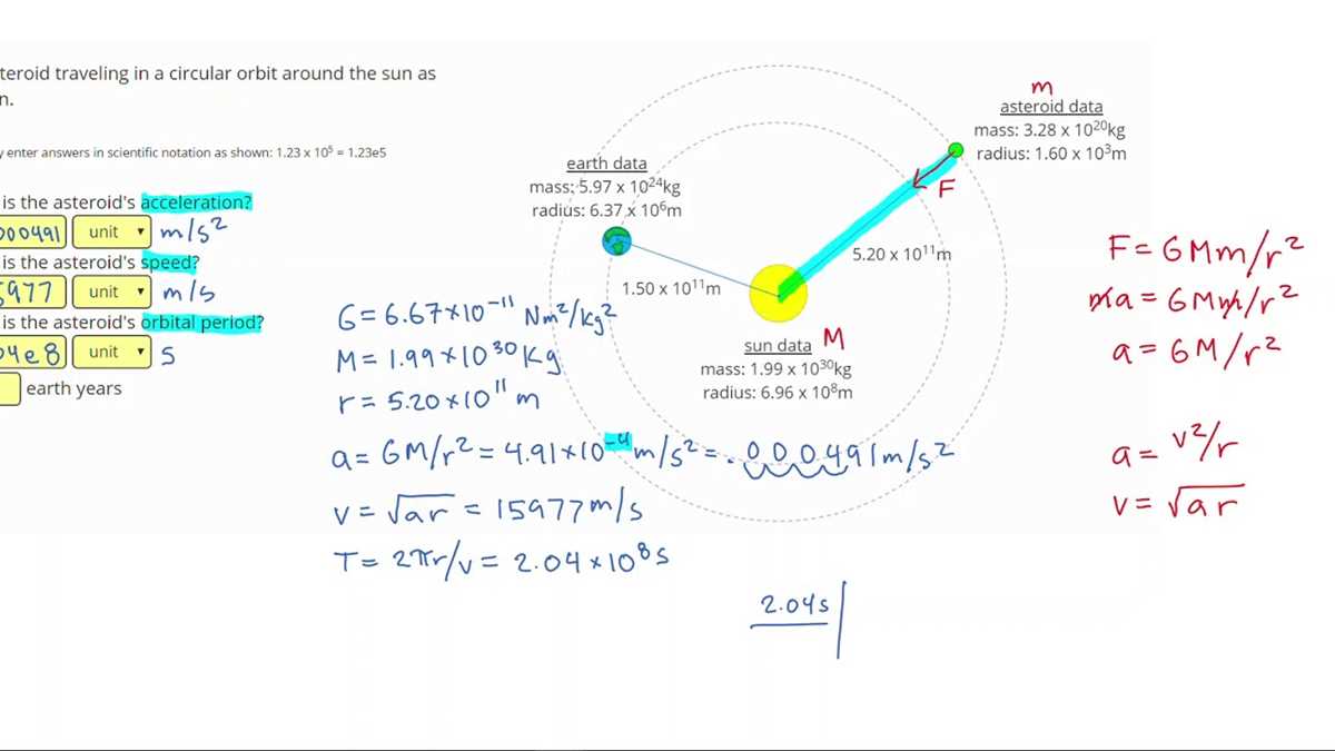 circular motion and gravitation test answers