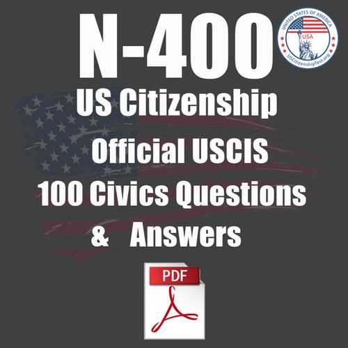 citizenship test questions without answers