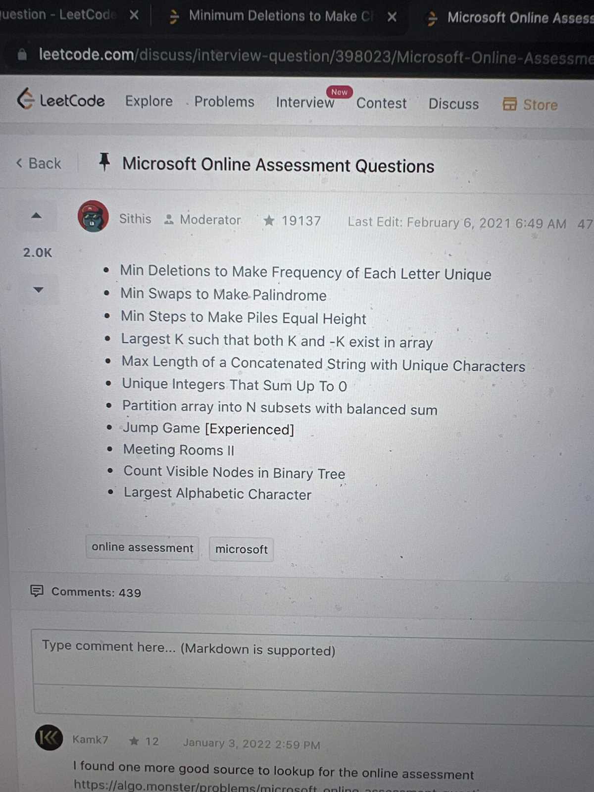 codility test answers