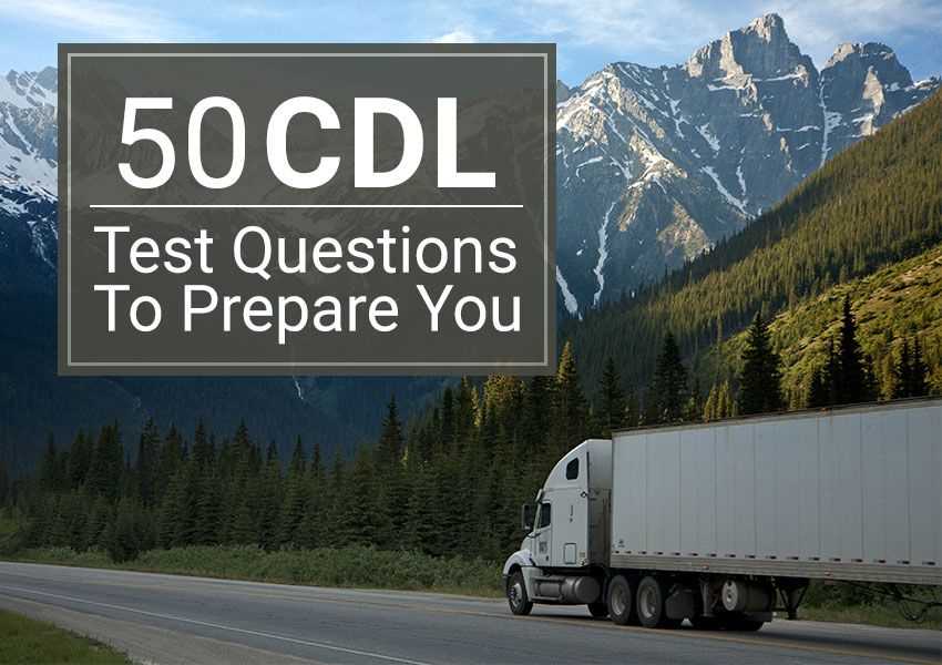 commercial driver license test answer