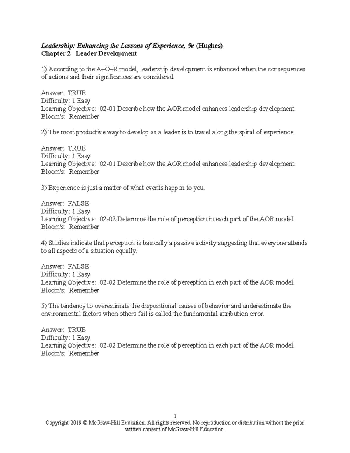 corporals course leadership 2 test answers
