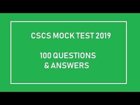 cscs mock test and answers