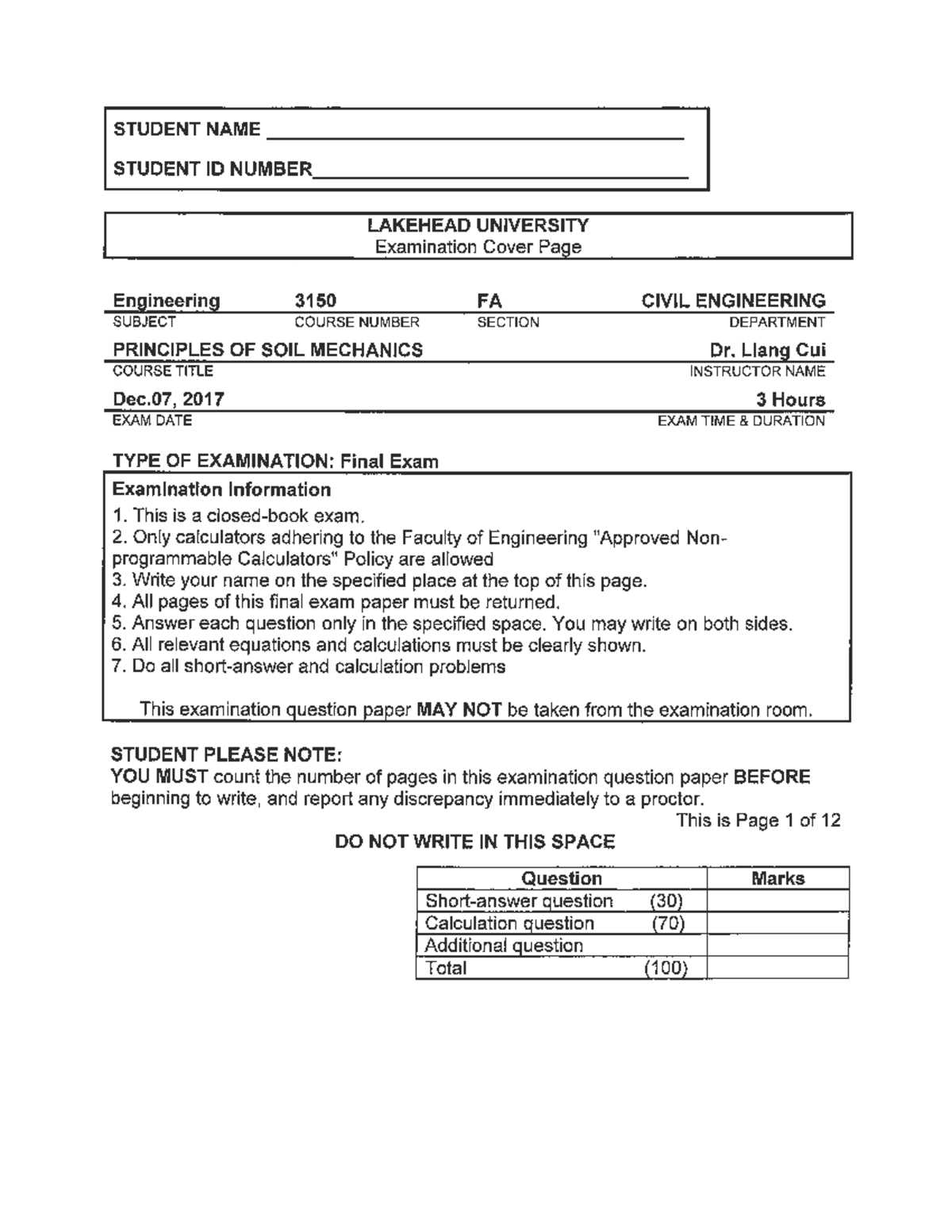cui final exam answers