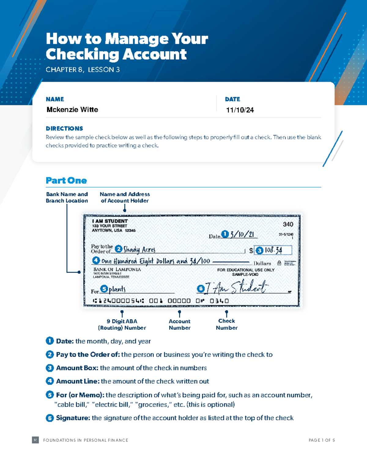 dave ramsey chapter 8 test answers