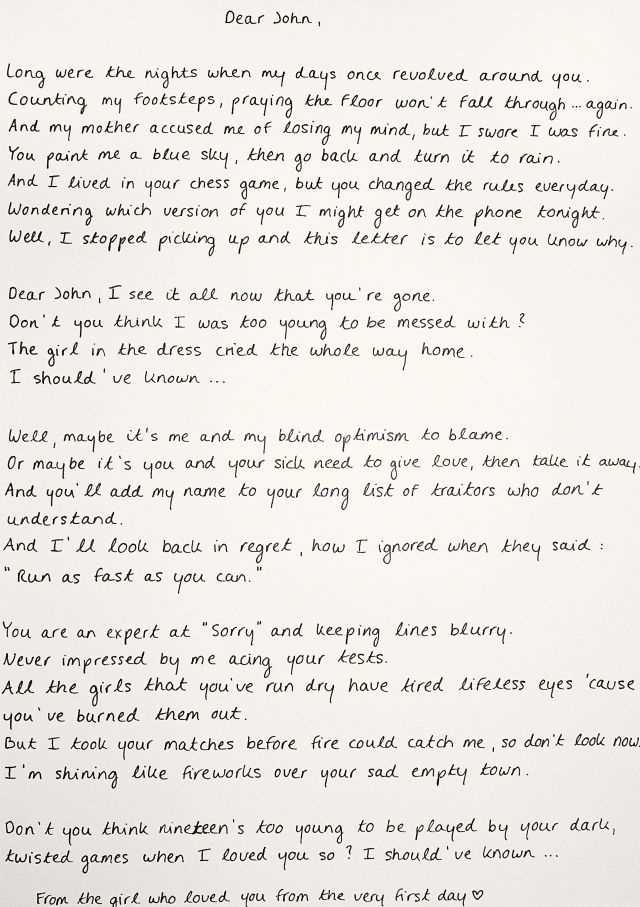 dear john ar test answers