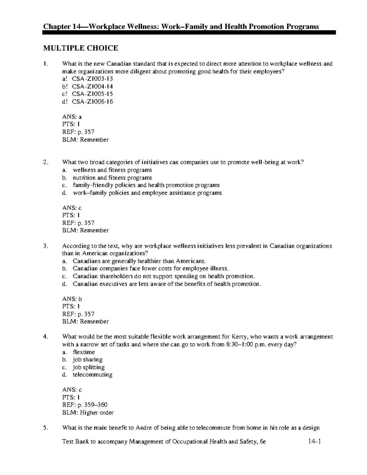 dha employee safety course exam answers