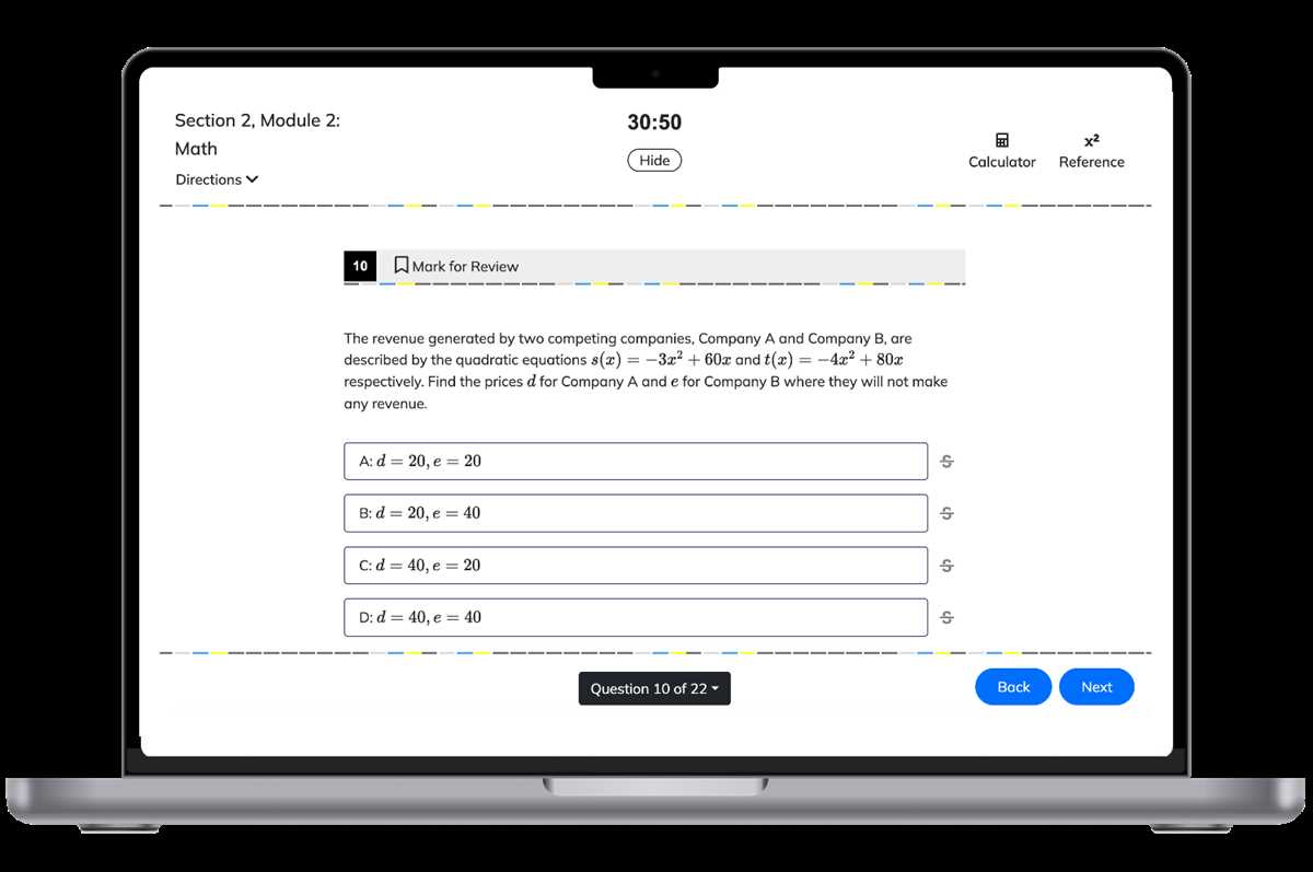 digital sat practice test with answers