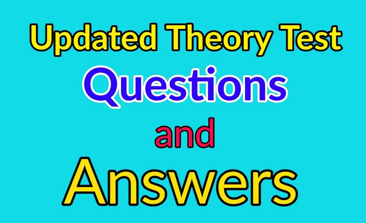 drivers test answers