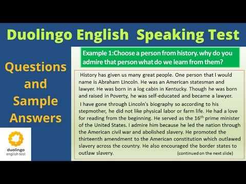 duolingo english test sample answers