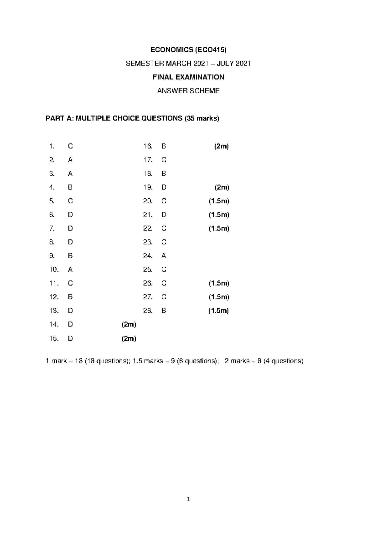 eco 561 final exam answers